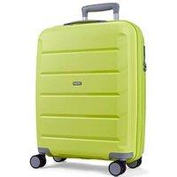 Rock Luggage Tulum Hardshell 8-Wheel Spinner Small Suitcase -Lime/Grey