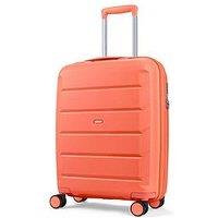 Rock Luggage Tulum Hardshell 8-Wheel Spinner Small Suitcase - Peach Echo