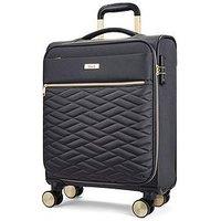 Rock Luggage Sloane Softshell 8 Wheel Expander With Tsa Lock Small Suitcase