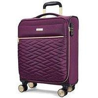 Rock Luggage Sloane Softshell 8 Wheel Expander With Tsa Lock Small Suitcase