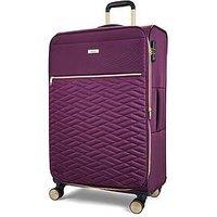 Rock Luggage Sloane Softshell 8 Wheel Expander With Tsa Lock Large Suitcase