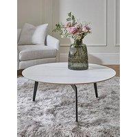 Very Home Stiletto Ceramic Top Coffee Table - White