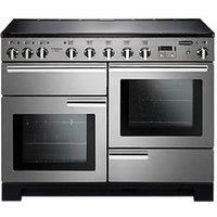 Rangemaster Professional Deluxe Pdl110Eiss/C 110Cm Wide Electric Range Cooker With Induction Hob - Stainless Steel / Chrome - A/A Rated - Rangecooker With Connection