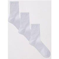 Everyday 3 Pack Ankle Socks - White