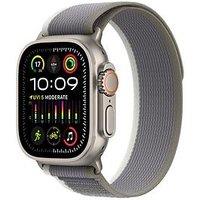 Apple Watch Ultra 2 (Gps + Cellular), 49Mm Titanium Case With Green/Grey Trail Loop