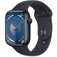 Apple Watch Series 9 (Gps + Cellular), 45Mm Midnight Aluminium Case With Midnight Sport Band - S/M