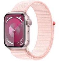 Apple Watch Series 9 (Gps), 41Mm Pink Aluminium Case With Light Pink Sport Loop