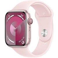 Apple Watch Series 9 (Gps + Cellular), 45Mm Pink Aluminium Case With Light Pink Sport Band - S/M