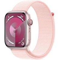 Apple Watch Series 9 (Gps + Cellular), 45Mm Pink Aluminium Case With Light Pink Sport Loop
