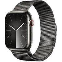 Apple Watch Series 9 (Gps + Cellular), 45Mm Graphite Stainless Steel Case With Graphite Milanese Loo