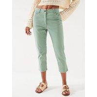 V By Very Skinny Capri Trousers - Light Khaki