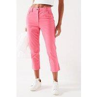 V By Very Skinny Capri Trousers - Bright Pink