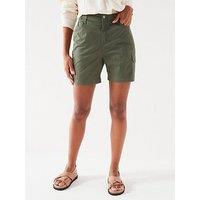 V By Very Cargo Chino Shorts - Khaki