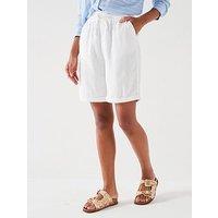 Everyday Linen Blend Shorts - White