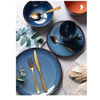 Mason Cash Reactive Set Of 4 Dinner Plates &Ndash; Blue