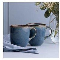 Mason Cash Reactive Set Of 4 Mugs - Blue