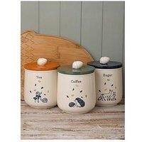 Price & Kensington Woodland Tea, Coffee And Sugar Canister Set
