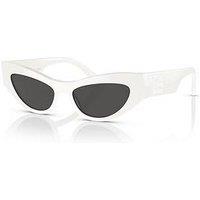 Dolce & Gabbana Dolce & Gabbana Oval Sunglasses - White