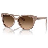Ralph Cat Eye Sunglasses - Shiny Solid Beige