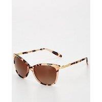 Ralph Cat Eye Sunglasses - Shiny Pink Tortoise & Gold