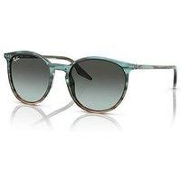 Ray-Ban Ray Ban Rounded Sunglasses - Striped Blu Gradient Green
