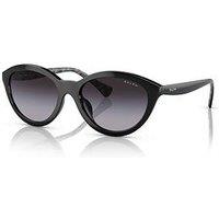 Ralph Oval Sunglasses - Shiny Black