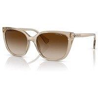 Ralph Cat Eye Sunglasses - Shiny Transparent Brown