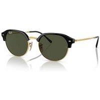 Ray-Ban Ray Ban Semi-Rimless Sunglasses - Black On Arista