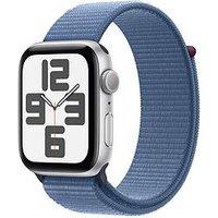 Apple Watch Se (Gps, 2023), 44Mm Silver Aluminium Case With Winter Blue Sport Loop