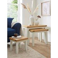 Very Home Hamilton Ready Assembled Nest Of 3 Tables - Contains Solid Wood