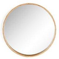 Very Home Cesa Round Natural Mirror 60Cm
