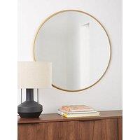 Very Home Abano Large Round Mirror - Gold