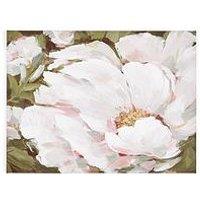 Very Home White Flower Printed Canvas 60X80Cm