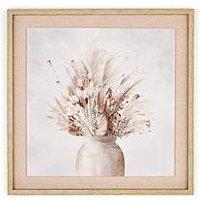 Very Home Dried Botanicals In Vase Printed Canvas 50X50Cm