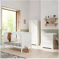 Tutti Bambini Rio 5 Piece Furniture Set - White (Cot Bed, Cot Top Changer, Sprung Mattress, Chest Changer, Wardrobe)