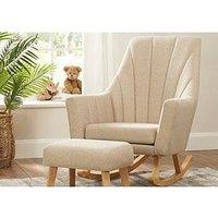 Tutti Bambini Jonah Rocking Nursing Chair With Footstool- Stone