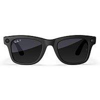 Ray-Ban Meta Wayfarer Glasses - Matte Black, Polarised Gradient Graphite