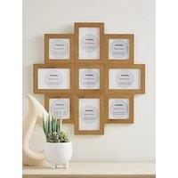 Very Home 9 Photo Cluster Gallery Frame - Natural 49X49Cm
