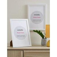 Very Home Set Of 2 Photo Frames - White 8X12Inch