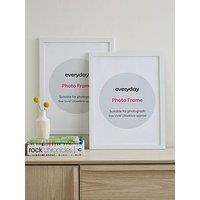 Very Home Set Of 2 Photo Frames - White 12X16Inch