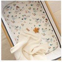 Tutti Bambini Bedside Crib Fitted Sheets 2Pk - Our Planet - Multi