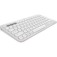 Logitech Pebble Keys 2 K380S, Multi-Device Bluetooth Wireless Keyboard, Slim And Portable - Off White