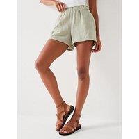 Everyday Crinkle Shorts - Khaki