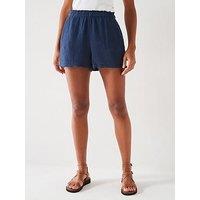 Everyday Crinkle Shorts - Navy