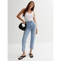 New Look Blue Waist Enhance Tori Mom Jeans