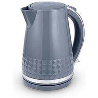 Tower T10075Gry Solitaire Kettle With 360&Deg; Swivel Base, Cord Storage, 1.5L, 3Kw - Grey And Chrome Accents