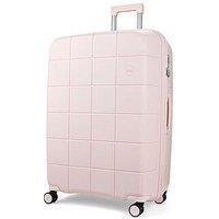 Rock Luggage Pixel 8-Wheel Hardshell Large Suitcase With Tsa Lock - Pastel Pink