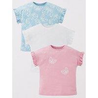 Mini V By Very Girls 3 Pack Butterfly T-Shirts - Multi