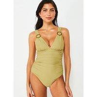 V By Very Shape Enhancing Ring Detail Swimsuit