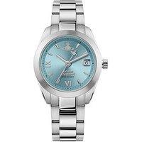 Vivienne Westwood Fenchurch Ladies Quartz Watch With Turquoise Dial & Stainless Steel Bracelet